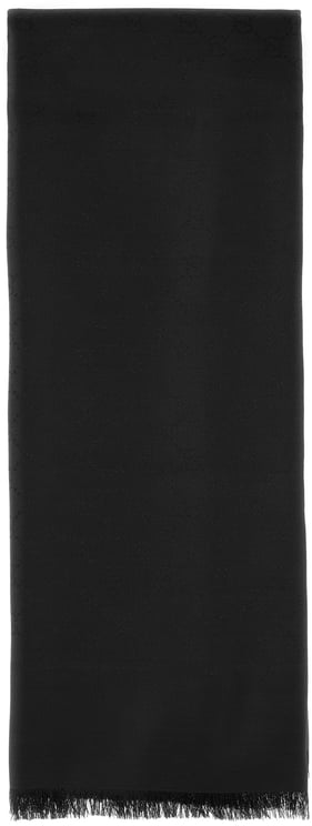 Gucci Gucci Black silk blend scarf