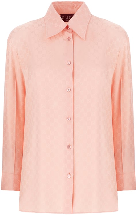 Gucci Gucci Peach silk shirt