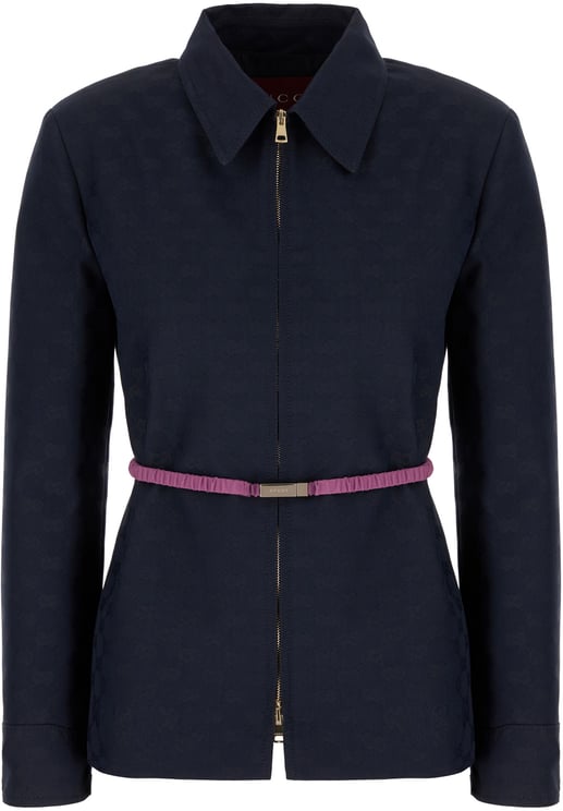 Gucci Gucci Midnight blue poliestere blend blazer