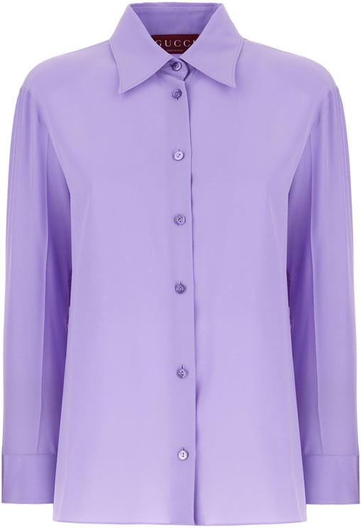 Gucci Gucci Purple silk shirt