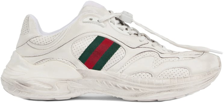 Gucci White 2.0 Chunky Sole Distressed Sneakers