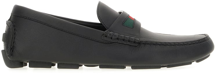 Gucci Gucci Black leather Driver loafers