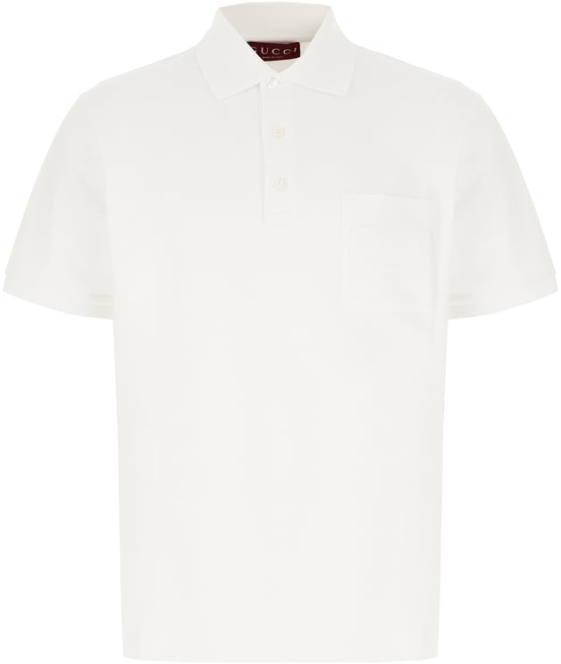 Gucci Gucci White piquet polo shirt