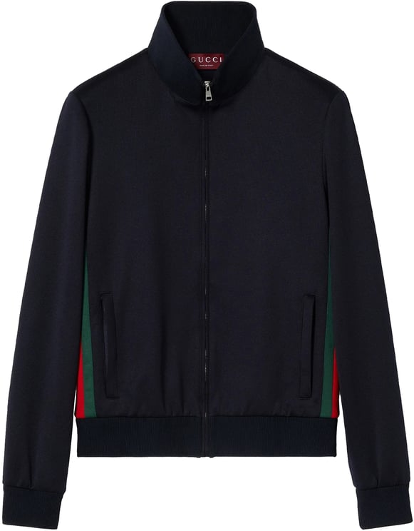 Gucci Black Fitted Full Zip High Jacket