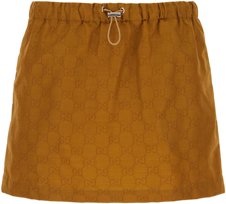 Gucci Gucci Brown nylon mini skirt