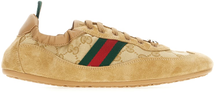 Gucci Gucci GG fabric and suede Gucci Shift sneakers