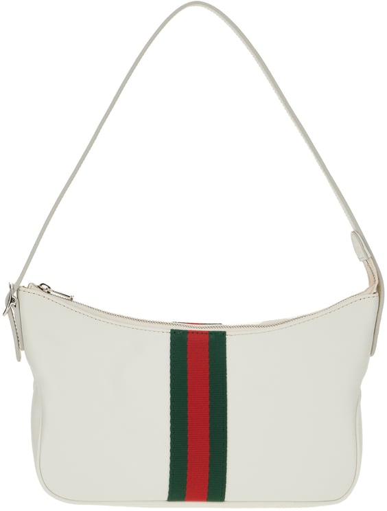 Gucci Gucci White leather small Lunetta shoulder bag