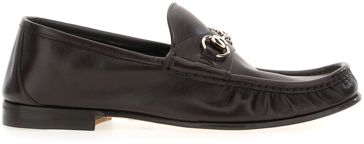 Gucci Gucci Dark brown leather loafers
