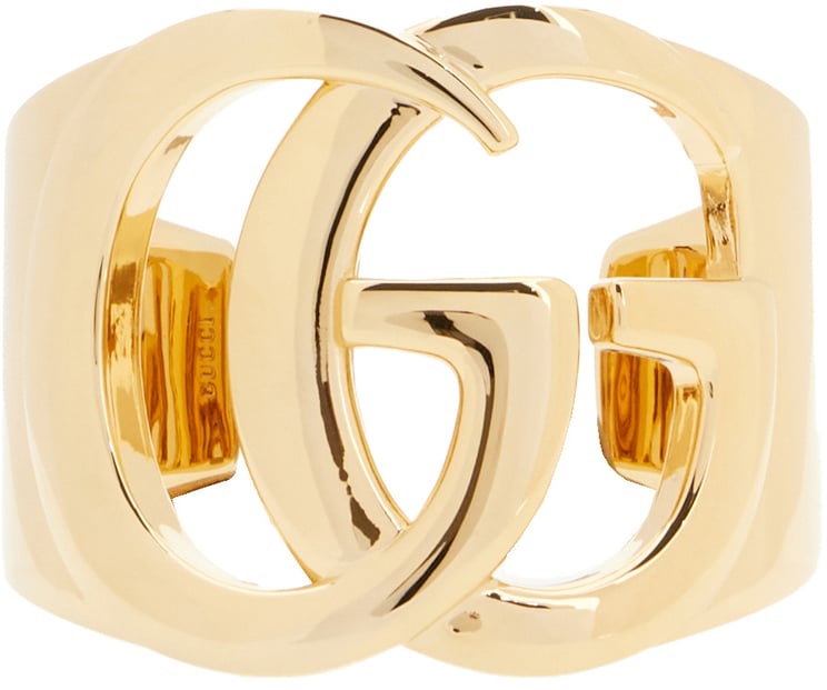 Gucci Gucci Gold metal GG Marmont rigid bracelet