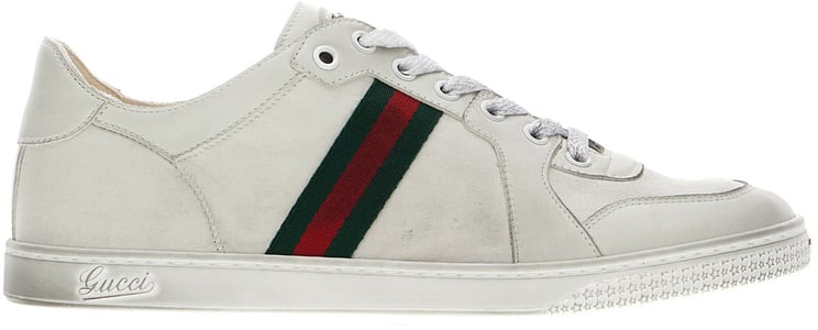 Gucci Gucci White leather Stretch sneakers