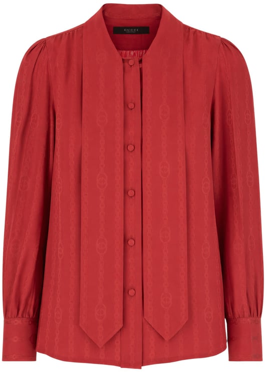 Gucci Gucci Red silk blouse