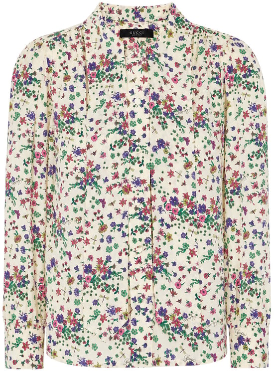 Gucci Gucci Printed silk blouse