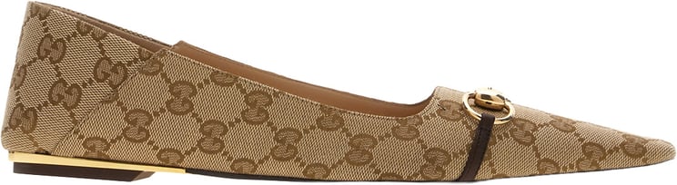 Gucci Gucci GG fabric Vittoria ballerinas