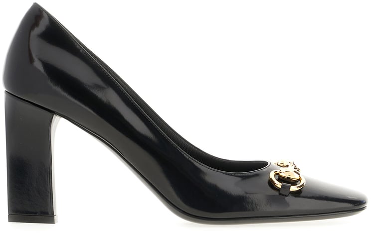 Gucci Gucci Black leather Signora pumps