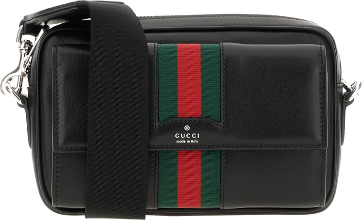 Gucci Gucci Black leather crossbody bag