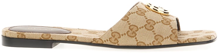 Gucci Gucci GG canvas slippers