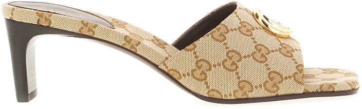 Gucci Gucci GG fabric mules