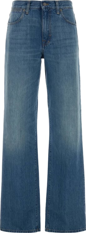 Gucci Blue Low Straight Denim Pants