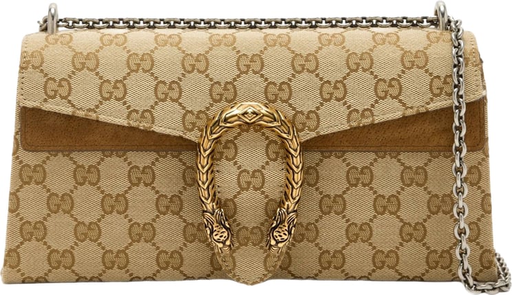 Gucci Beige Dionysus Canvas Shoulder Bag