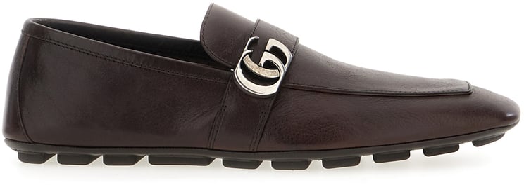 Gucci Gucci Dark brown leather loafers
