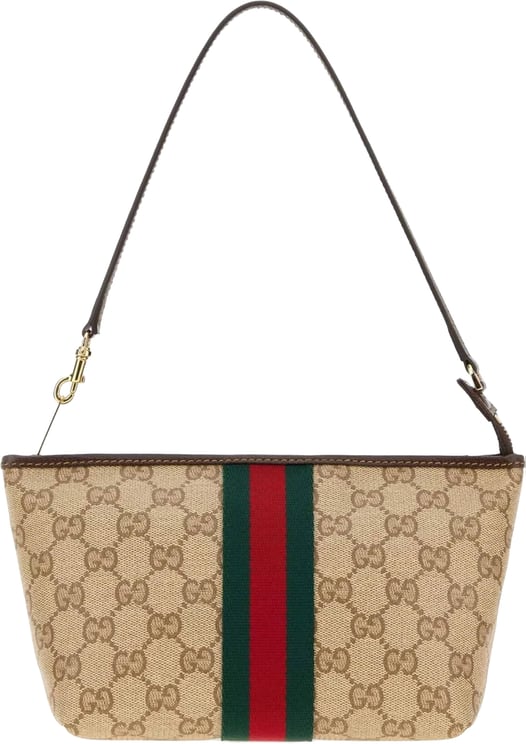 Gucci Beige Pouch GG Canvas Bag