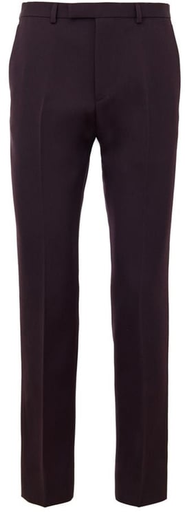 Gucci Gucci Bordeaux Wool Dress Pants
