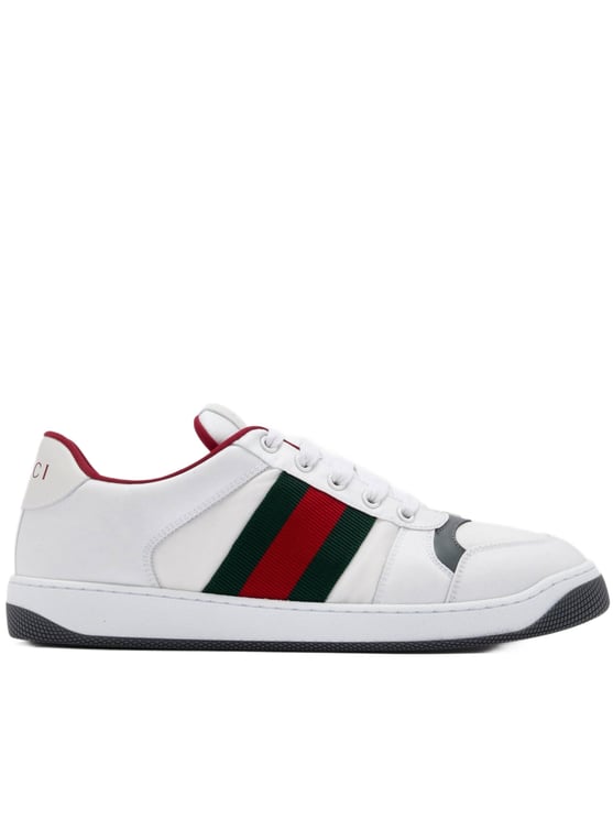 Gucci Low-Top Sneaker With Striped Detailing And Textured Sole