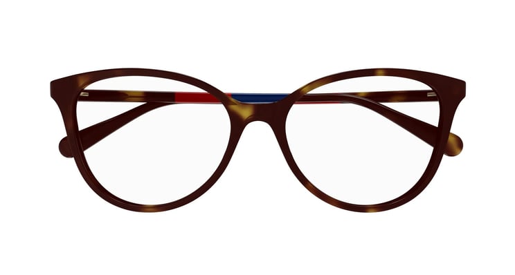 Gucci Eyeglasses GG1359O 006 Havana Havana Transpa 54/16/140