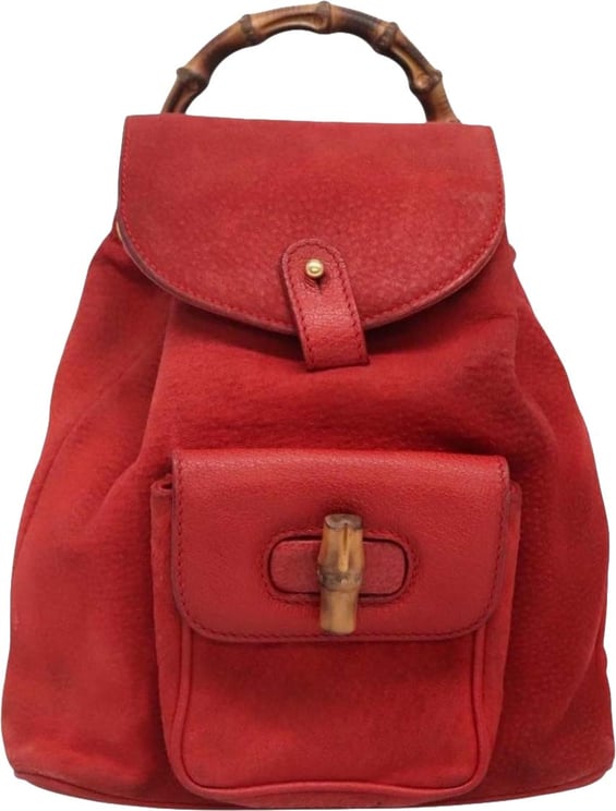 Gucci Gucci Vintage Bamboo Suede Mini