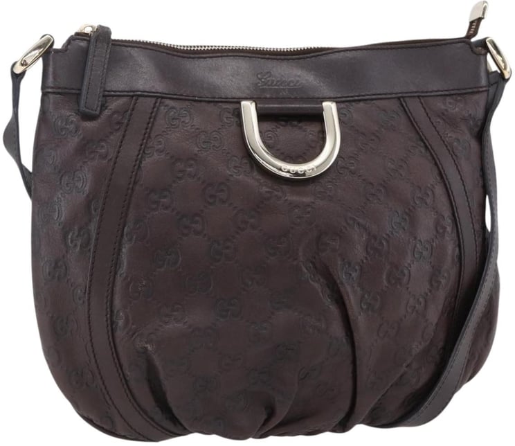 Gucci Gucci D Ring Messenger Bag Guccissima Leather Small