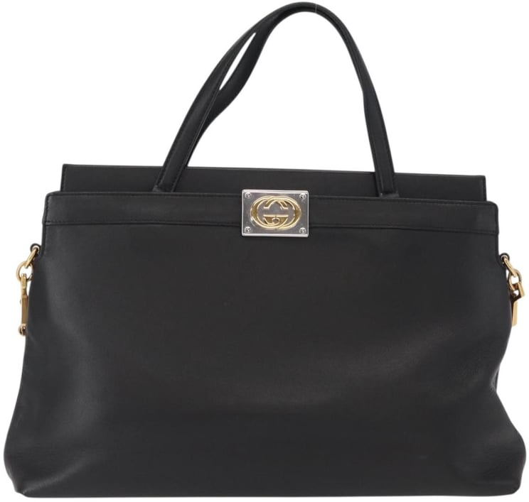 Gucci Gucci Linea Matisse Interlocking G Top Handle Tote Leather Medium