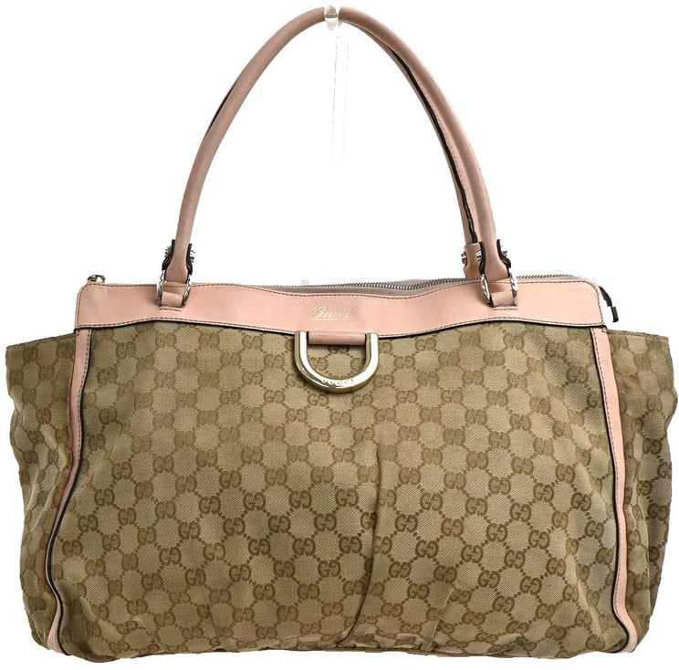Gucci Gucci D-Ring Shoulder Bag GG Canvas Medium