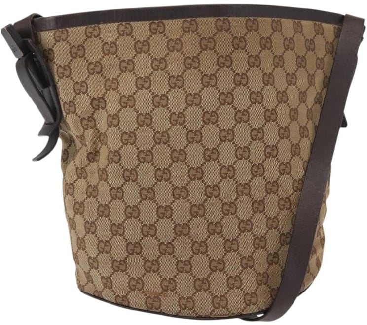 Gucci Gucci Vintage Bucket Crossbody Bag Mini GG Coated Canvas Mini