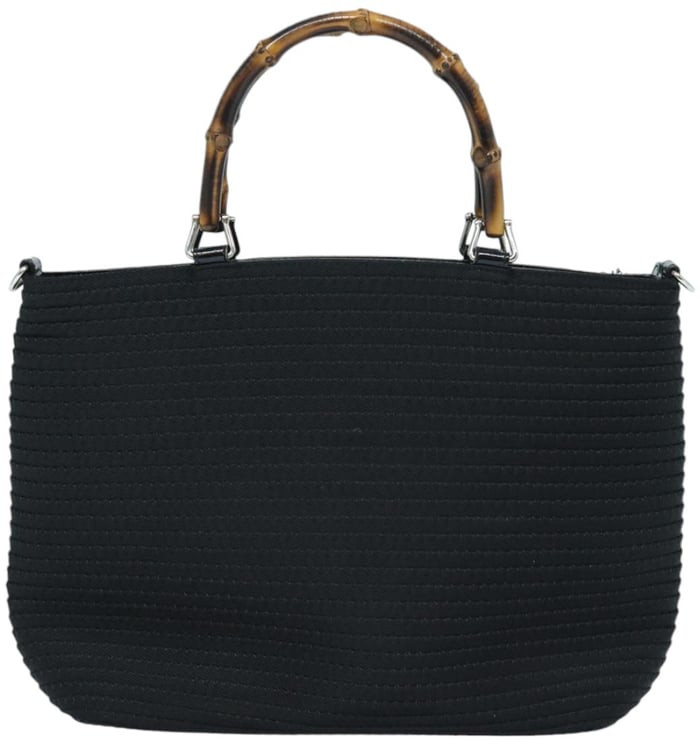 Gucci Gucci Vintage Bamboo Handle Tote Canvas