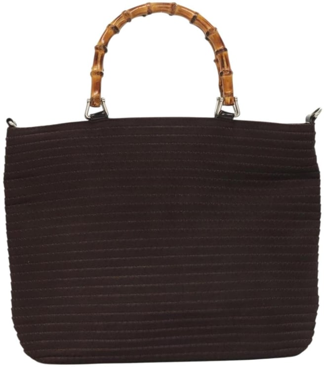 Gucci Gucci Vintage Bamboo Handle Tote Nylon