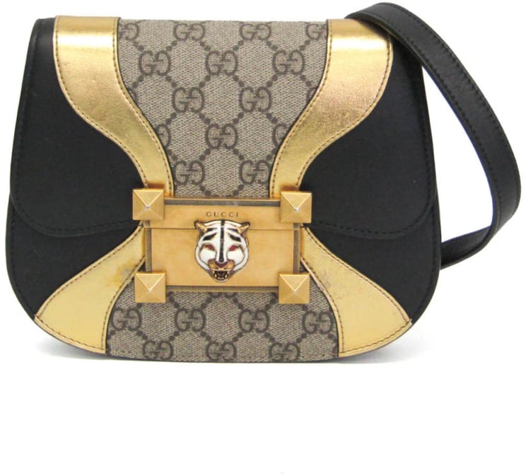 Gucci Gucci Osiride Shoulder Bag GG Coated Canvas and Leather Small