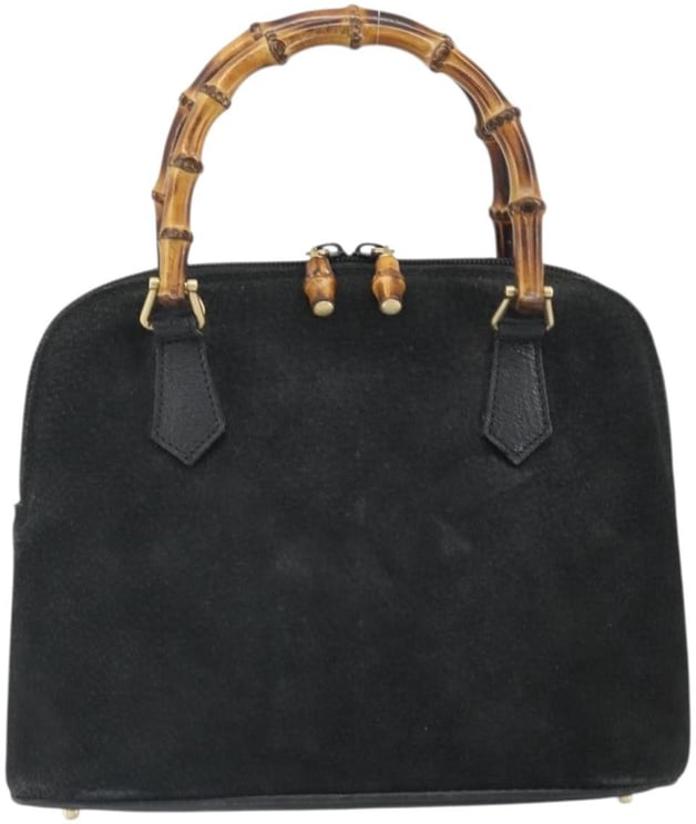 Gucci Gucci Vintage Bamboo Top Handle Bag Seude