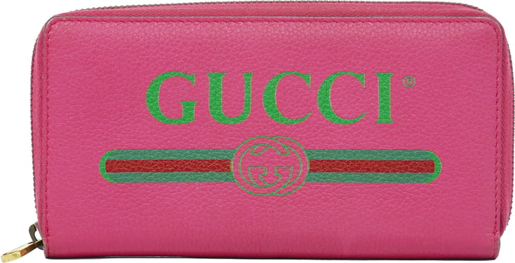 Gucci Gucci Vintage Logo Zip Around Wallet Leather Long