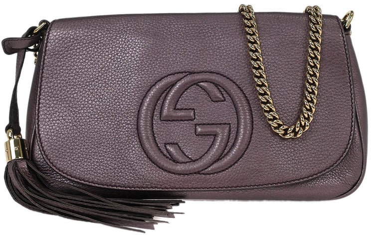 Gucci Gucci Soho Chain Crossbody Bag Leather Medium