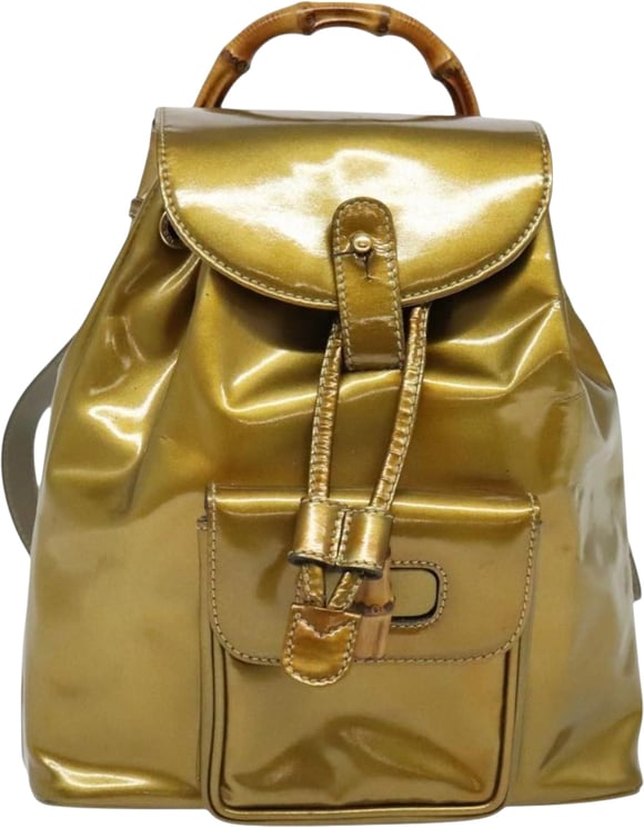 Gucci Gucci Vintage Bamboo Patent Mini