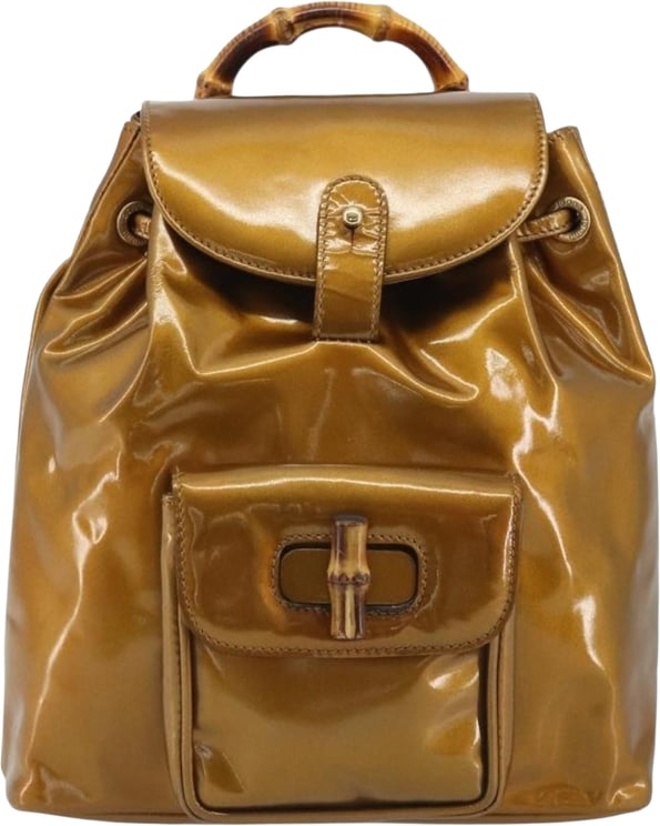 Gucci Gucci Vintage Bamboo Patent Mini