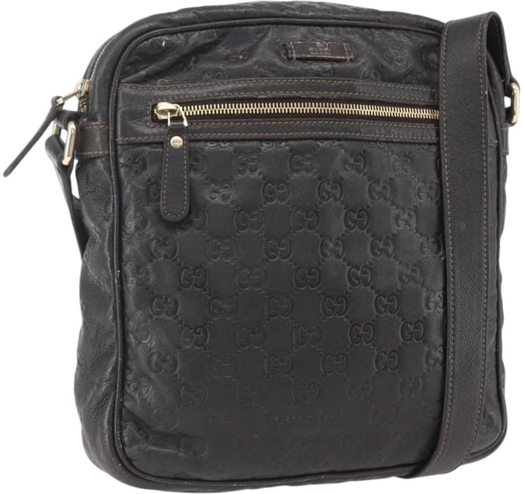 Gucci Gucci Front Zip Messenger Guccissima Leather Medium