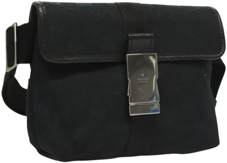 Gucci Gucci Buckle Belt Bag GG Canvas Mini