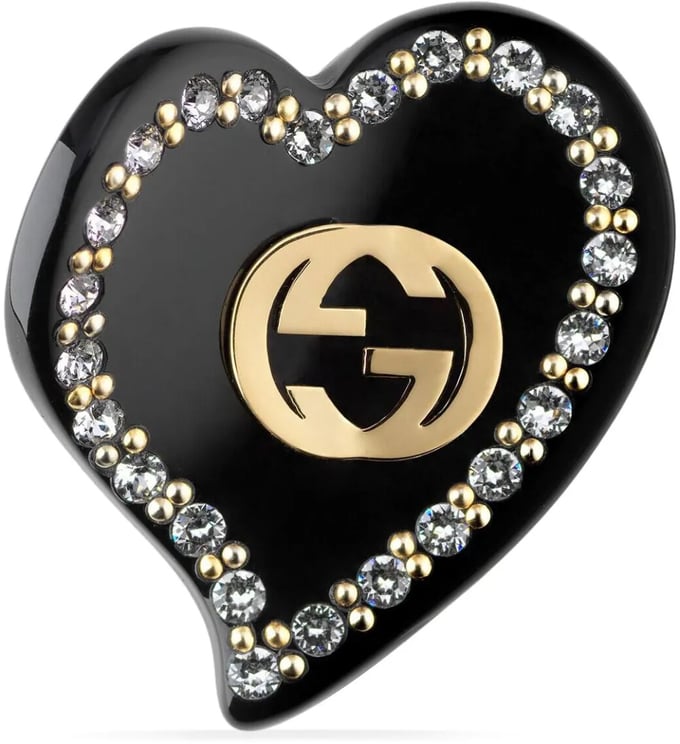 Gucci Gucci Interlocking G heart hair clip small