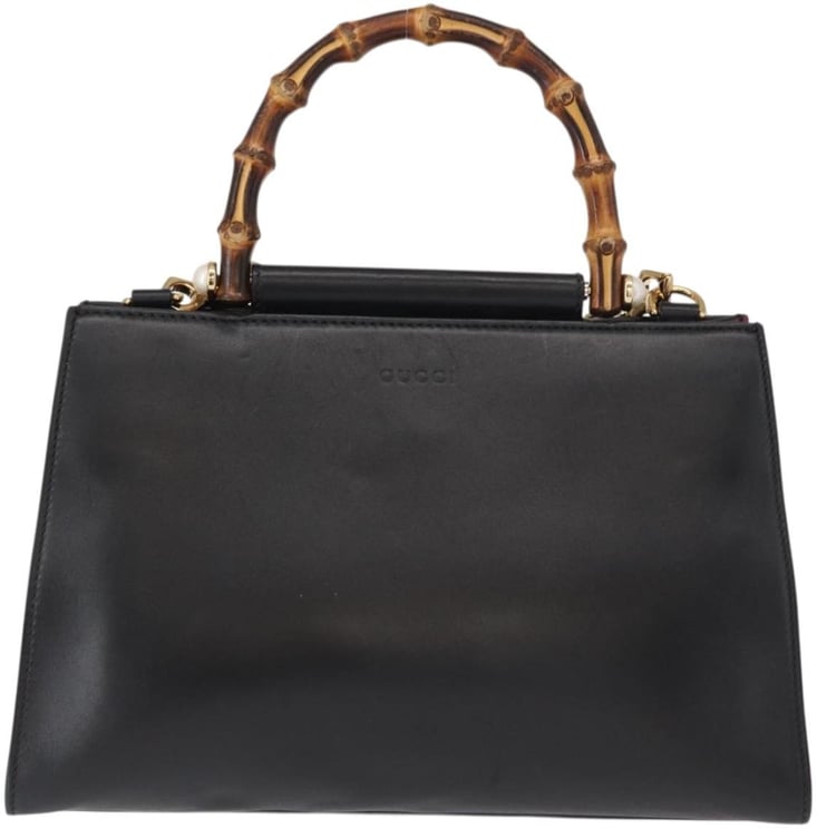 Gucci Gucci Nymphaea Top Handle Bag Leather Medium