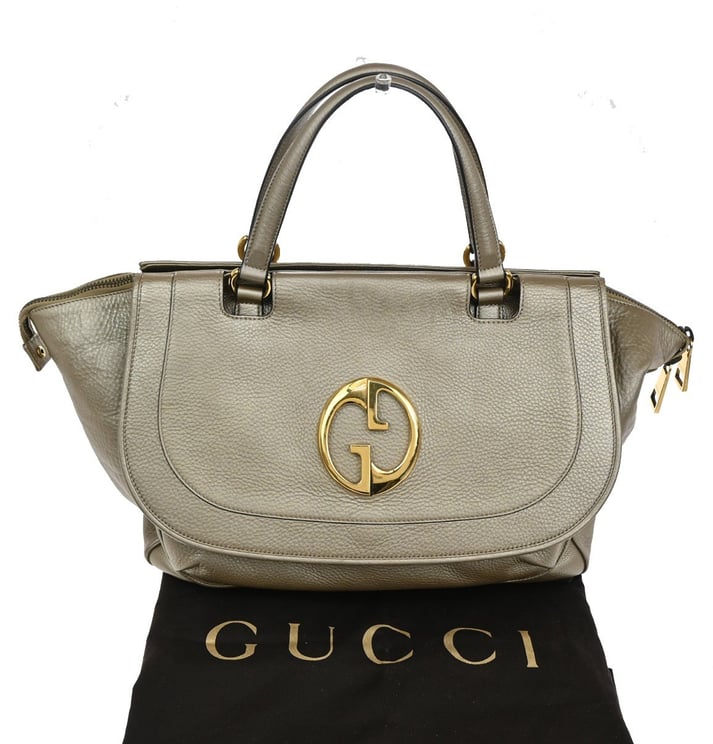 Gucci Gucci 1973 Top Handle Bag Leather Medium