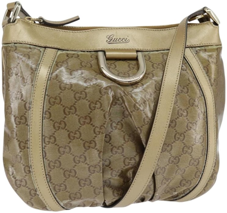 Gucci Gucci D Ring Messenger Bag GG Coated Canvas Small