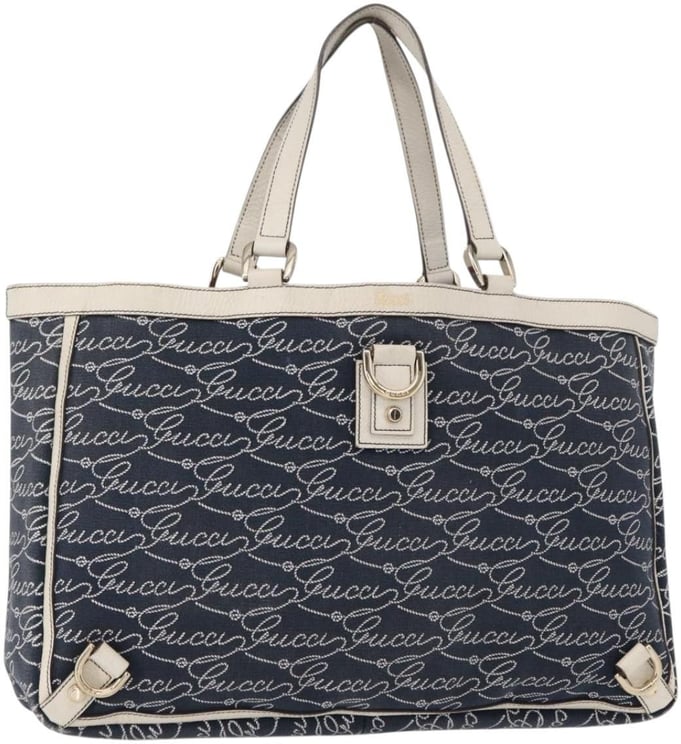 Gucci Gucci Abbey Tote GG Canvas with Leather Medium