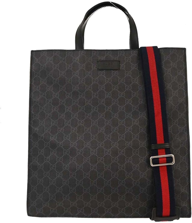 Gucci Gucci Convertible Soft Open Tote GG Coated Canvas Tall