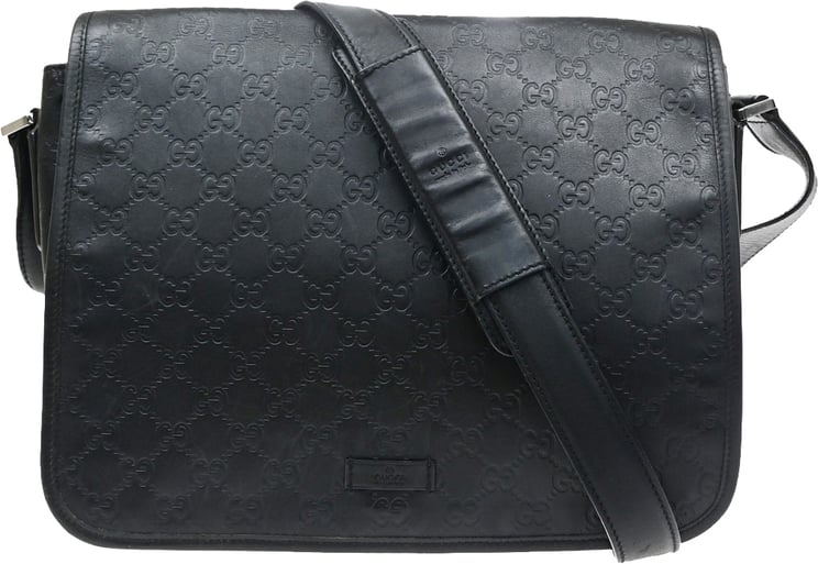 Gucci Gucci Flap Messenger Bag (Outlet) Guccissima Leather